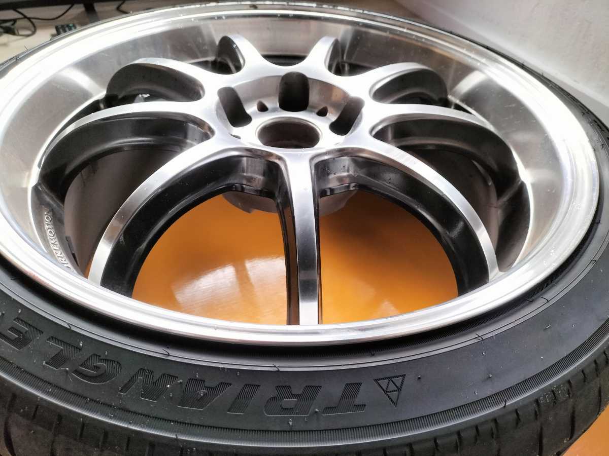 WORK EMOTION D9R 4本 シルバー 19インチ 8.5J 5H-114.3 +38 2本 ＋45 