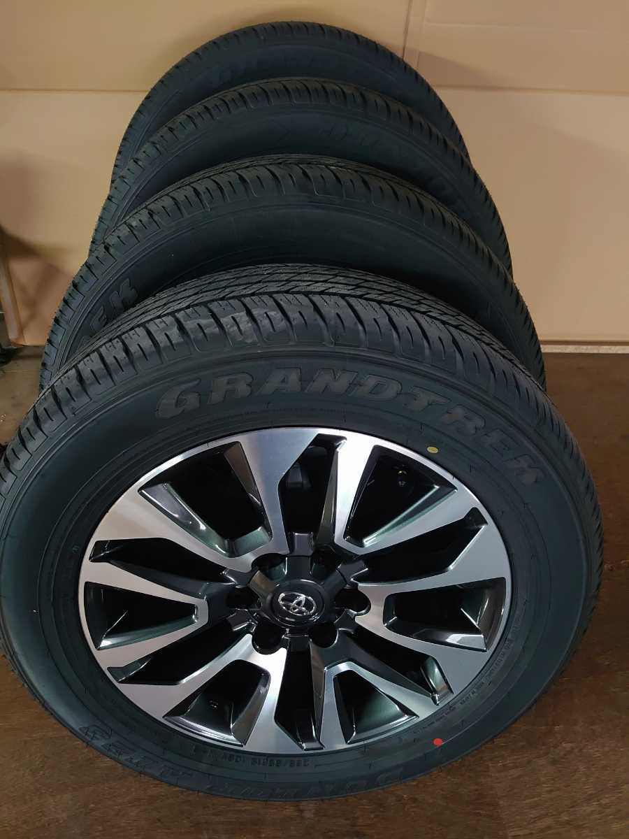 新車外し プラド純正アルミホーイル19インチ「ナット付き」4本セット 