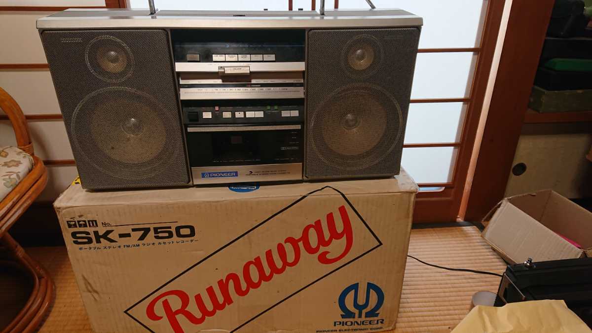 ジャンク品 パイオニア SK-750 元箱付属(ラジカセ)｜売買された