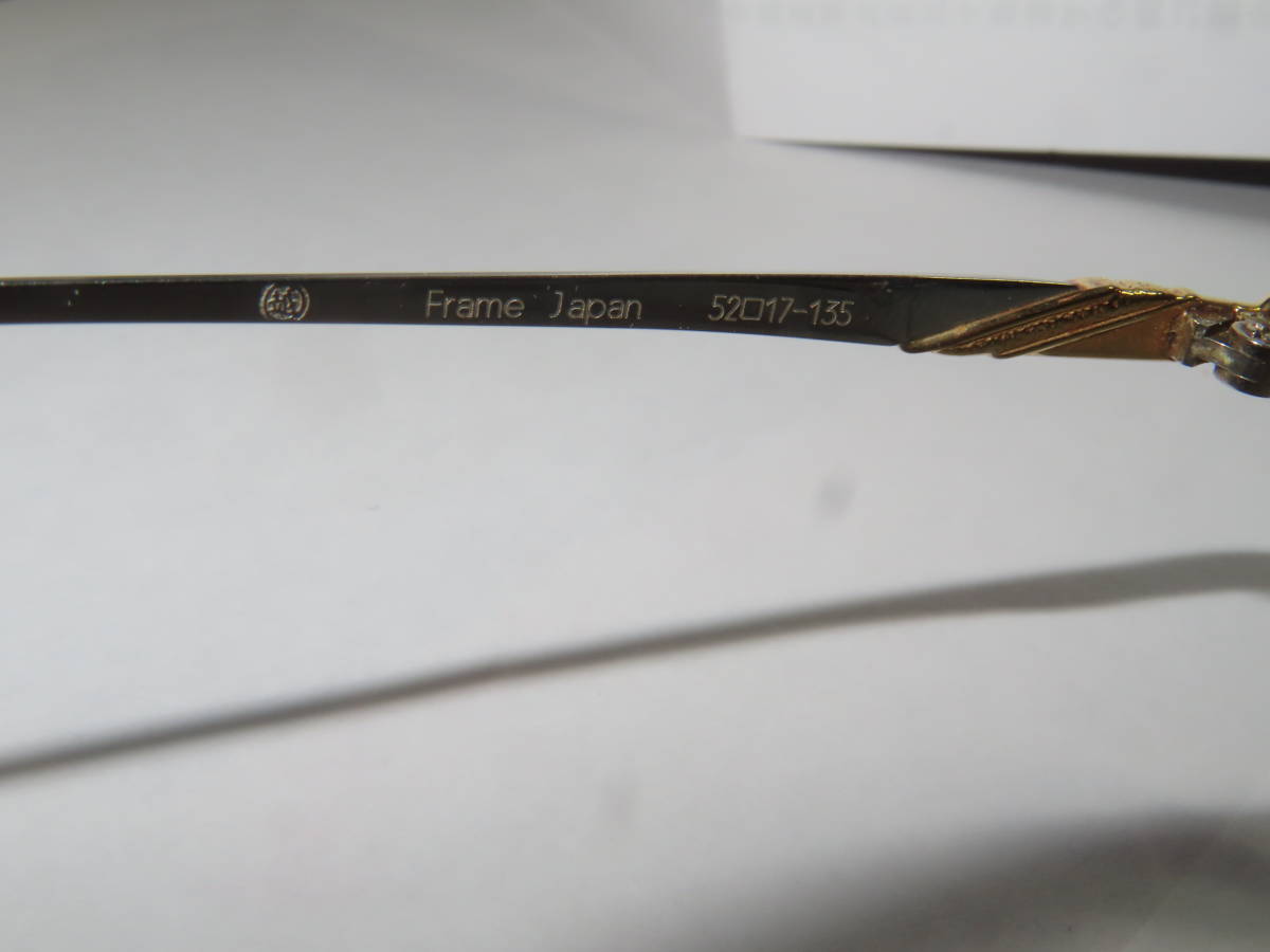 三越刻印 セイコー LIONDOR SL-1869 眼鏡 豪華宝石装飾 K18/PT850 