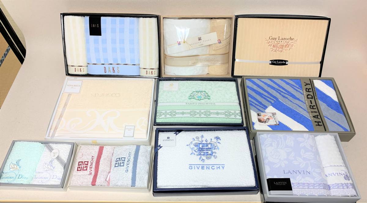 【爆買い，定番】 ブランドバスタオル フェイスタオルなど 16点セット 今治/ダックス/ギラロッシュ/ジバンシー/ランバン/ニナリッチetc(バスタオル)｜売買されたオークション情報、yahooの商品情報をアーカイ バスタオル