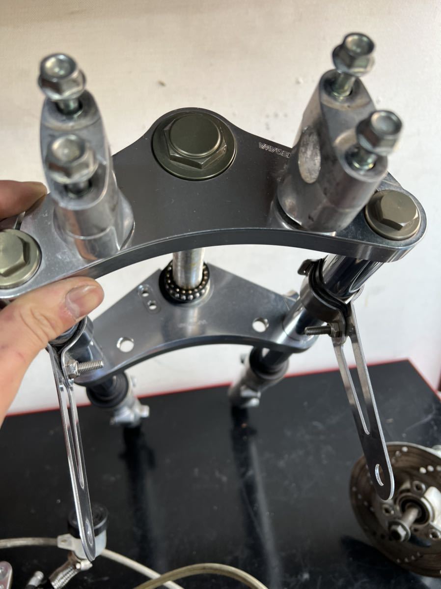 ペプシマン 武川製モンキー用社外フロントフォーク用ディスクハブKIT