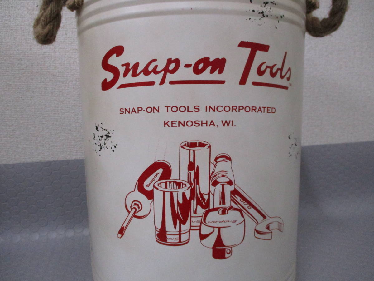 Snap-on ペール缶　イス　収納容器 スツール　スナップオン Snap-on◇スナップオンペール缶スツールチェア アンティーク仕上