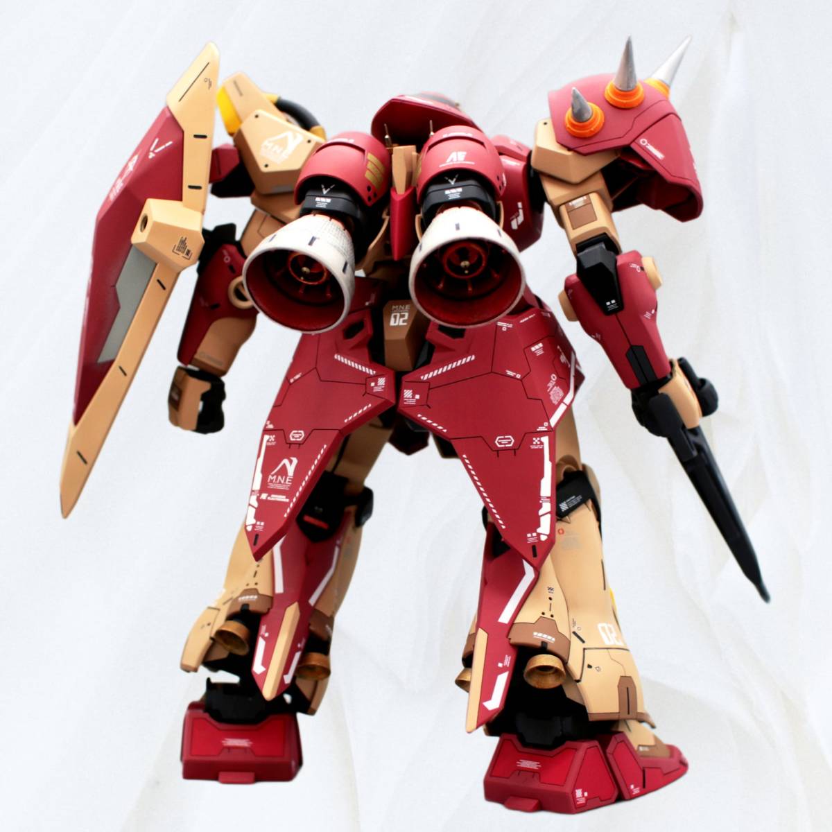 バンダイ 1/144Scale HG メッサー F01型 徹底改修 塗装済み 完成品 検 