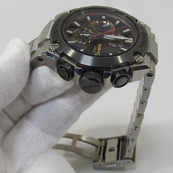 カシオ G-SHOCK MRG-B1000D-1AJR シルバー 美品 ソーラー電波時計(MR-G 