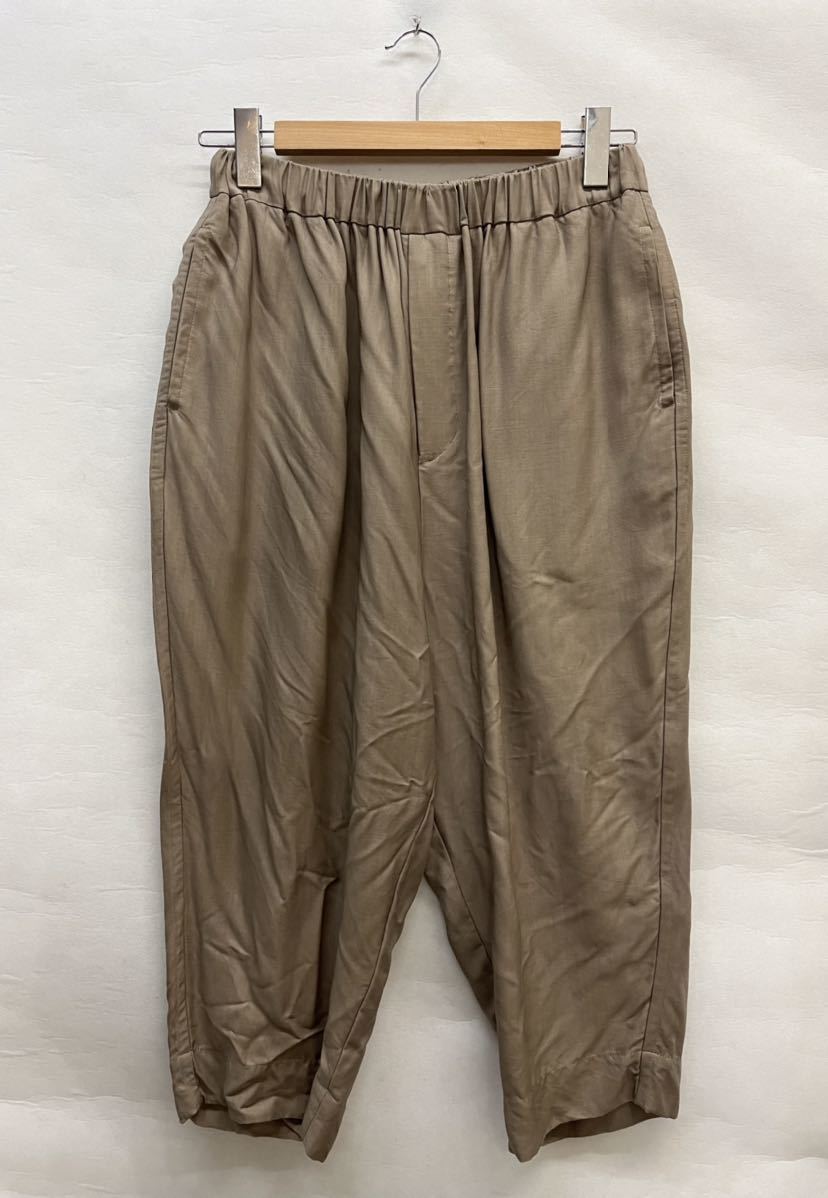 20221206【Dulcamara】ドゥルカマラ パンツ キュプラWワイドイージーパンツ 0 ベージュ