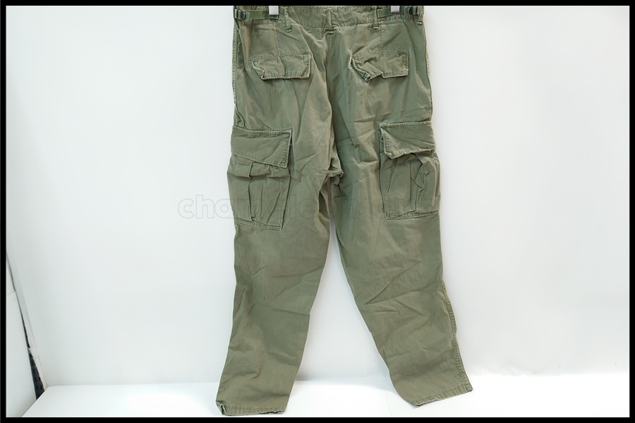 米軍放出品 60s ヴィンテージ ジャングルファティーグパンツ 3rd 未使用 東京)米軍放出品 ジャングルファティーグ パンツ ノンリップ 3rd LARGE