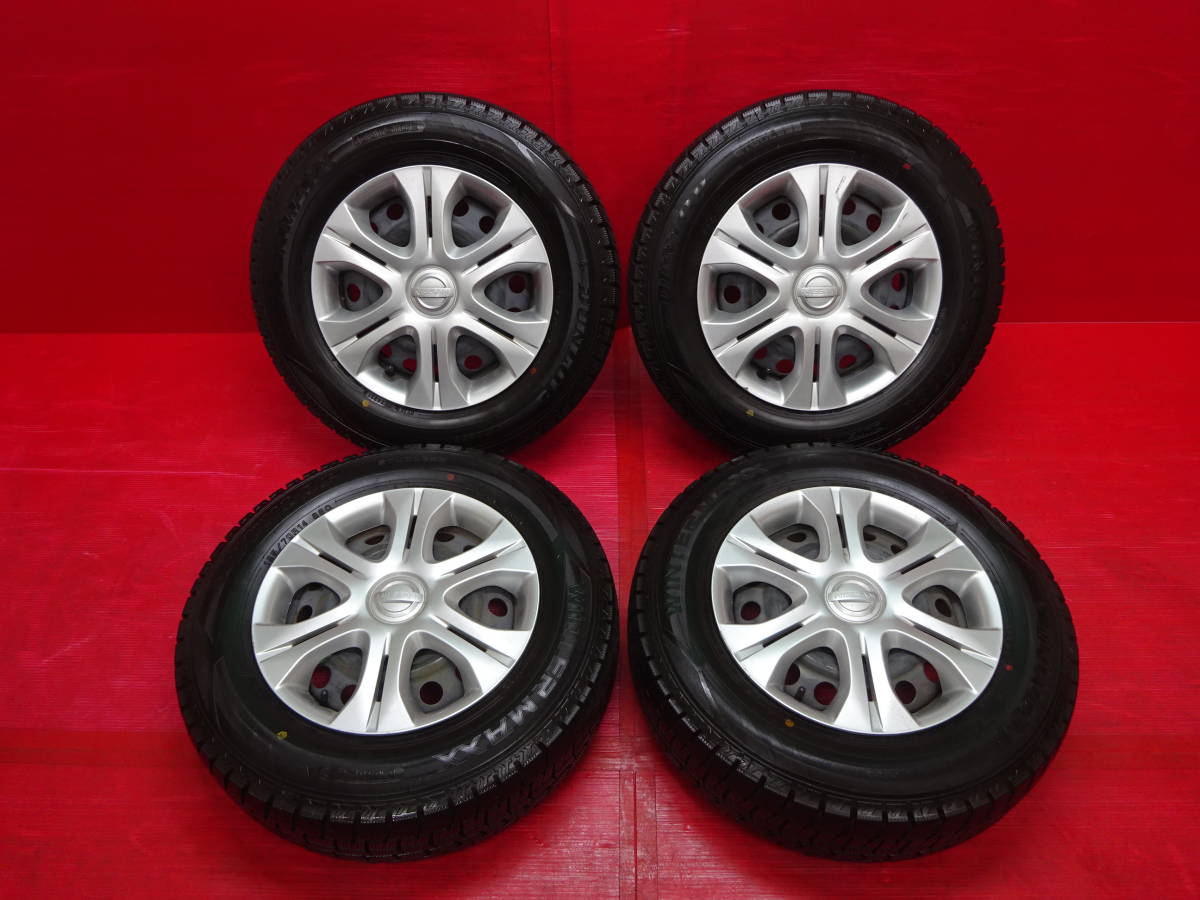2本イボ付き 日産 ノート純正14インチホイール 4本 5.5J 4H 100