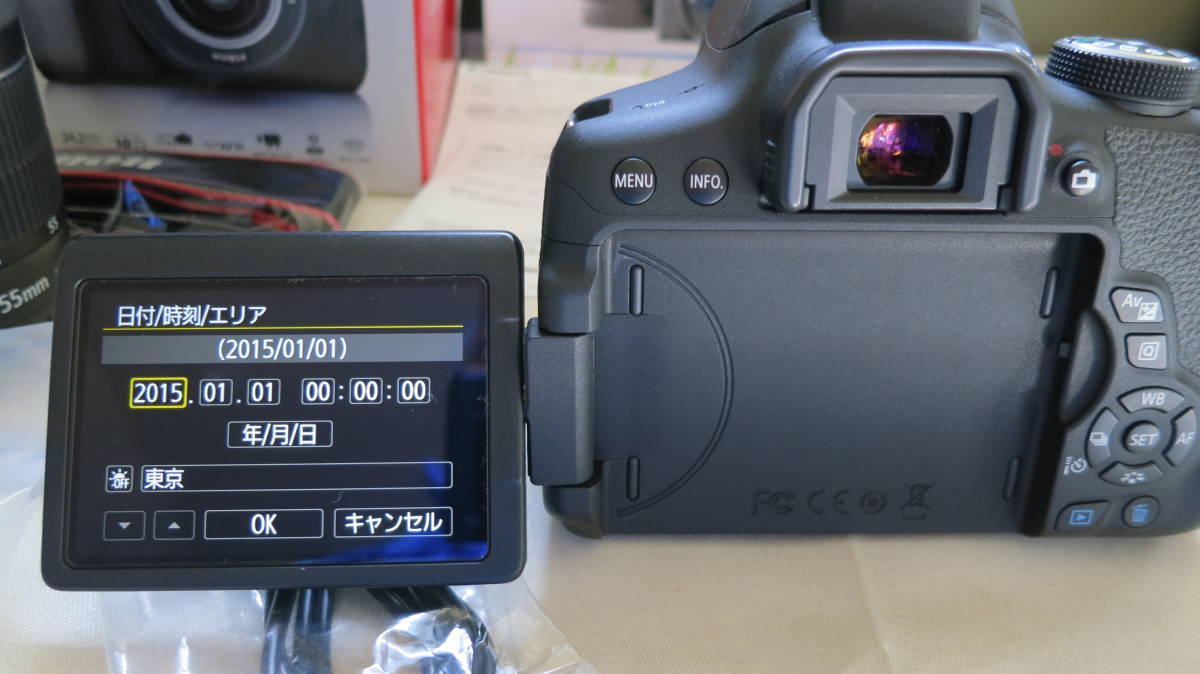 EOS Kiss X8i ✨美品✨ショット数僅か✨取説付き✨ X7 レンズセット 美品 キャノン　CANON EOS Kiss X8i EF-S 18-55 IS STM Kit元箱 ＋ガイドブック付き