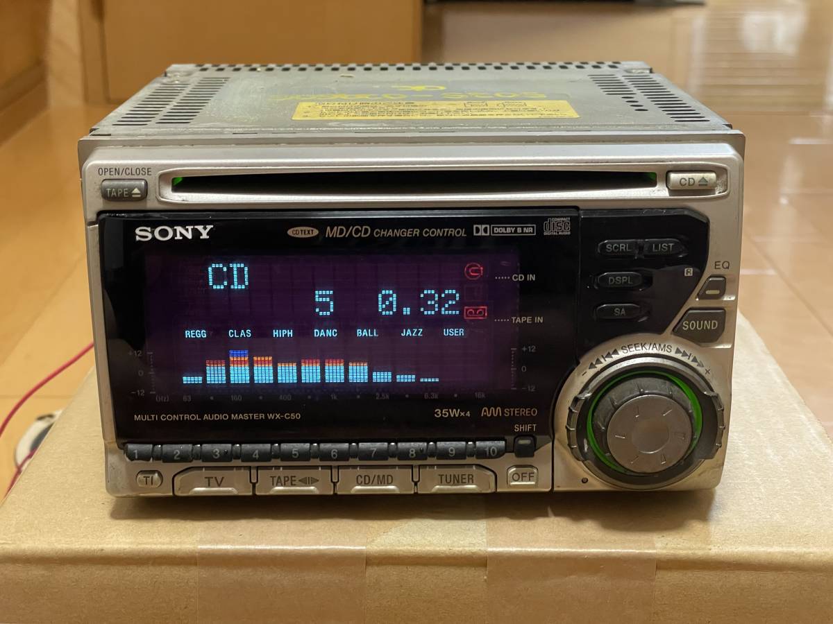 SONY 2DINデッキ レトロ SONY WX-7700MDX 本体 電源ケーブルのみ カー 