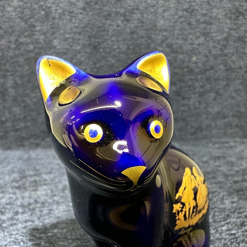 Limoges Castel リモージュ 猫 置物 フランス製 LIMOGES CASTEL リモージュ キャッスル 猫 置物 フランス製 キャット