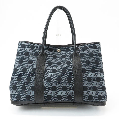 HERMES - K刻印 エルメス ガーデンパーティTPM ブラック⁄シルバー