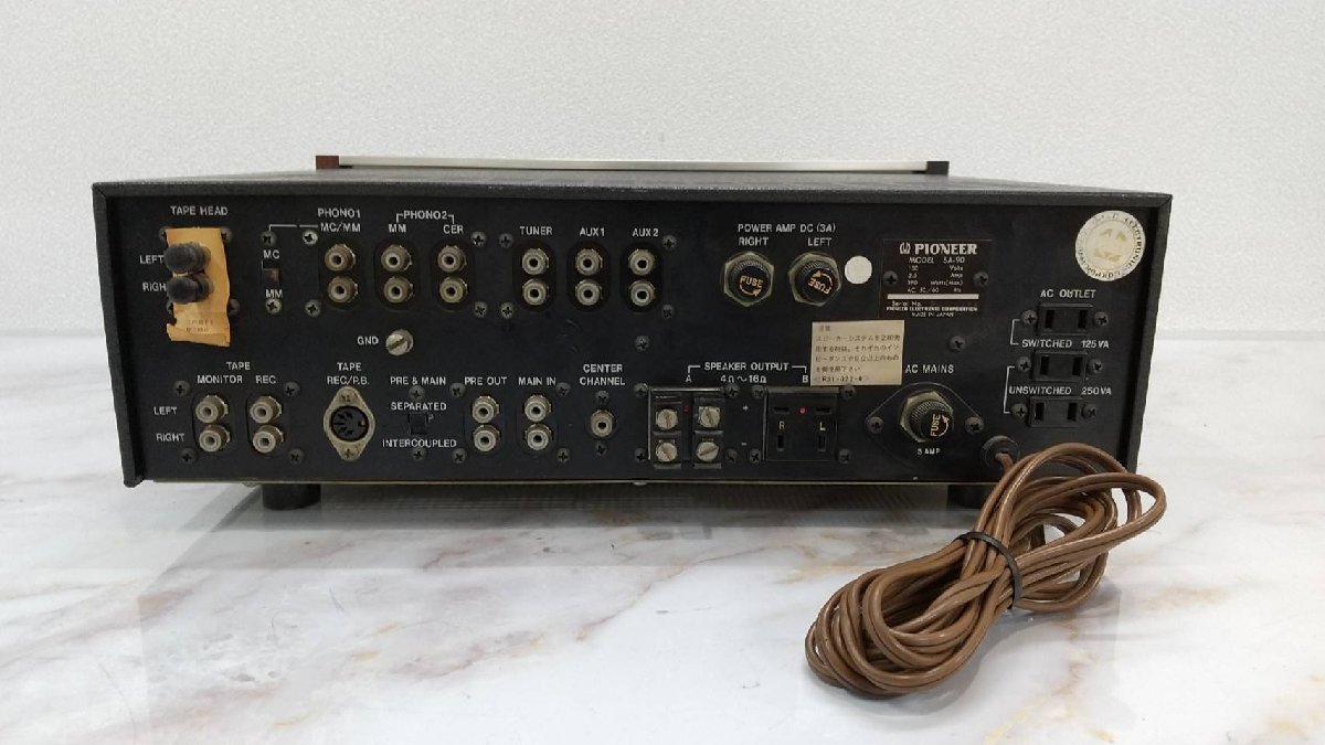 △3642 ジャンク品 オーディオ機器 プリメインアンプ Pioneer