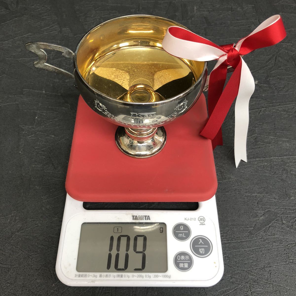 純銀 トロフィー SILVER 約109g pure silver 銀製品 STERLING 地金