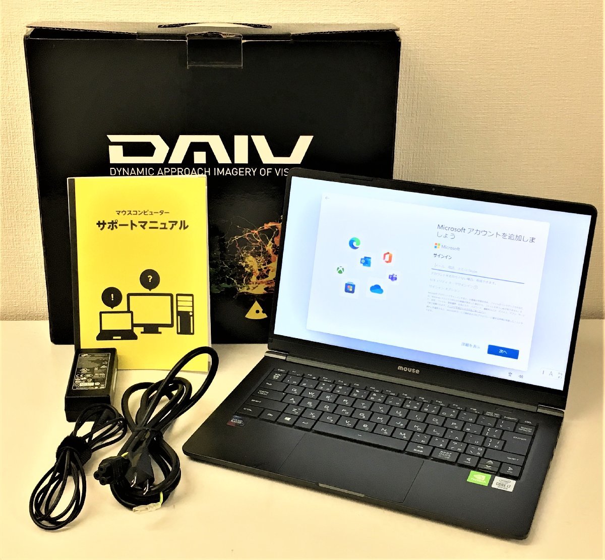 mouse DAIV 19124N 美品 N12-10 鴨宮中里店【現状品】mouse DAIV 4N