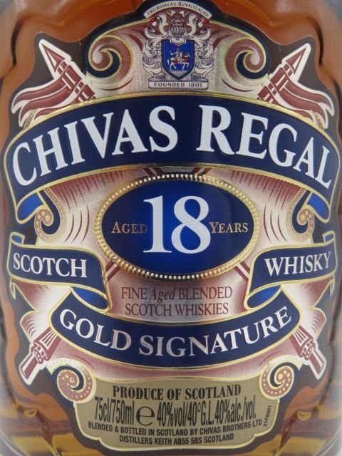 未開栓 洋酒 シーバスリーガル 18年 ゴールドシグネチャー CHIVAS