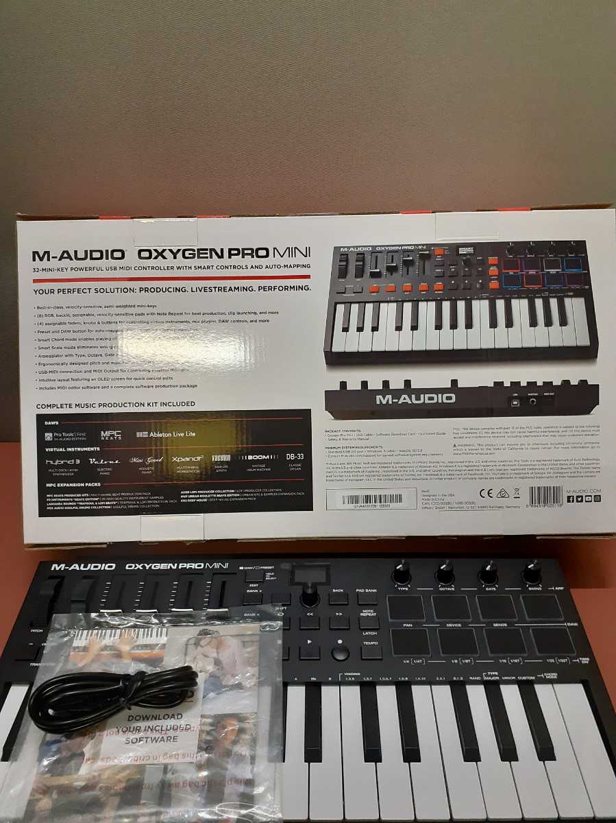 M-AUDIO OXYGEN PRO MINI 32鍵盤 USB MIDIキーボードコントローラー
