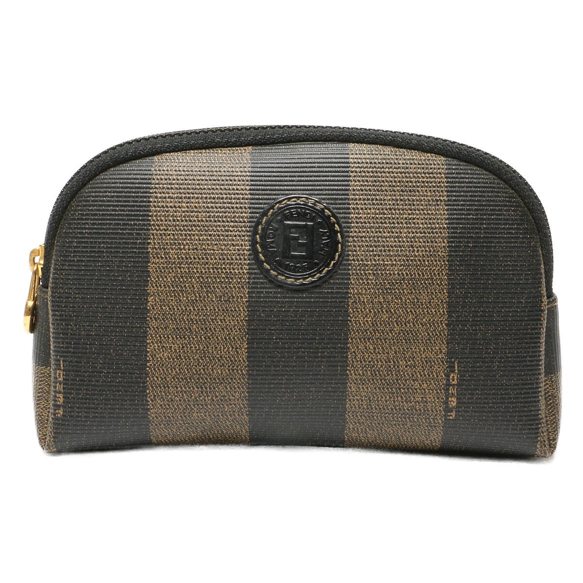 フェンディ FENDI ペカン柄 ポーチ コスメ メイク 小物入れ ストライプ 