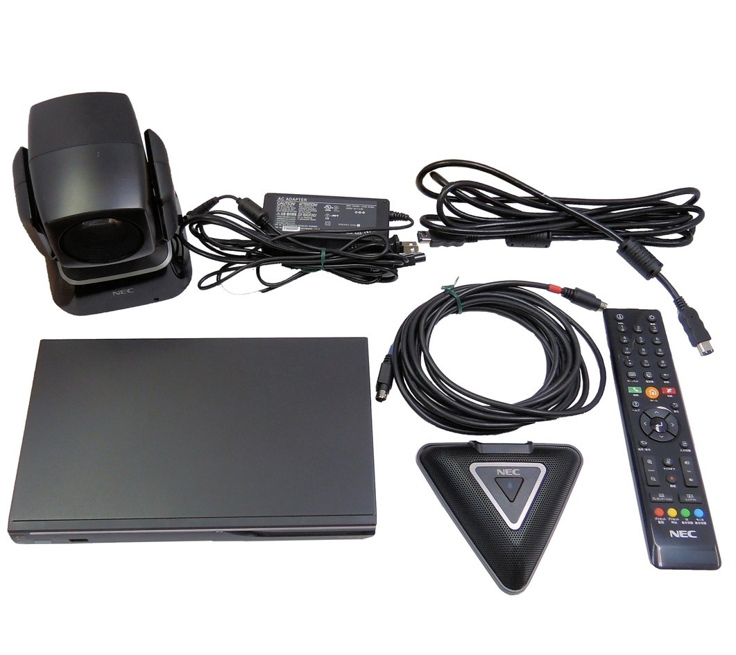 ☆動作確認済☆ NEC テレビ会議システム TC-2500 TC-2500A-CAM TC-2500-MIC ACアダプタ付属/ 日本電気 /領収証可