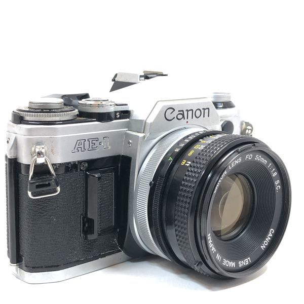 1円～ Canon キヤノン AE-1 シルバー FD 50mm F1.8 S.C. フィルム