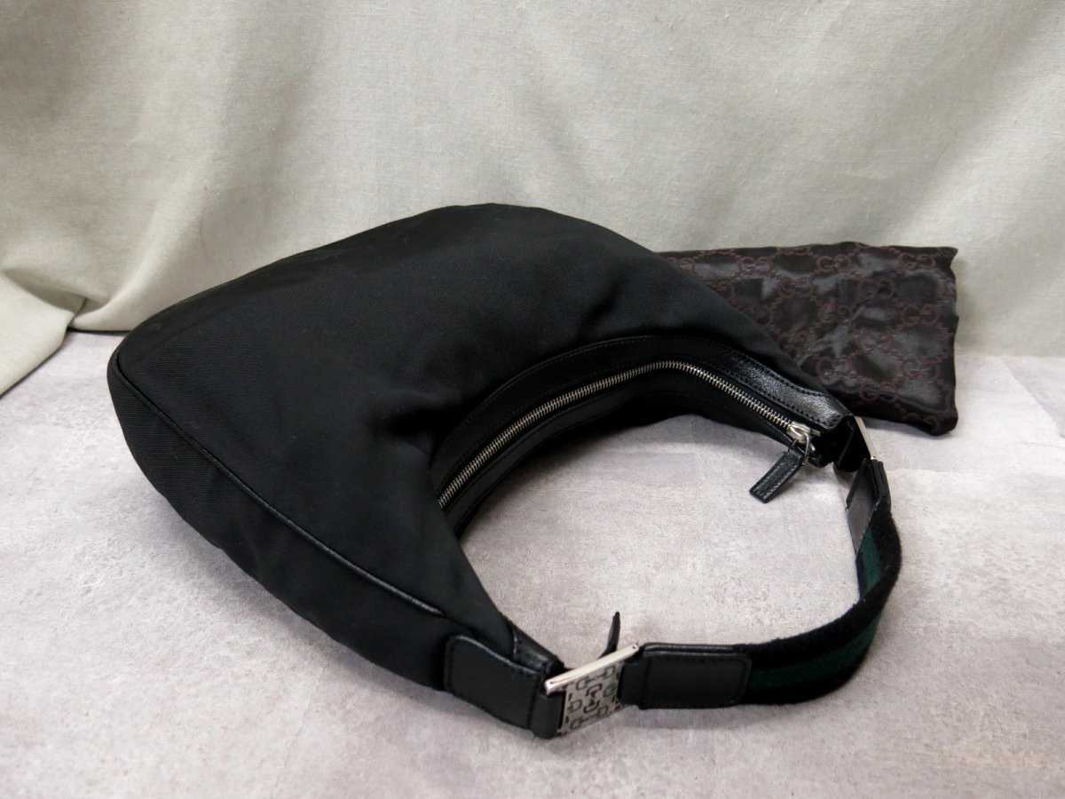グッチ ○超美品○GUCCI レザー シェリーライン GUCCI ナイロン カーフ 