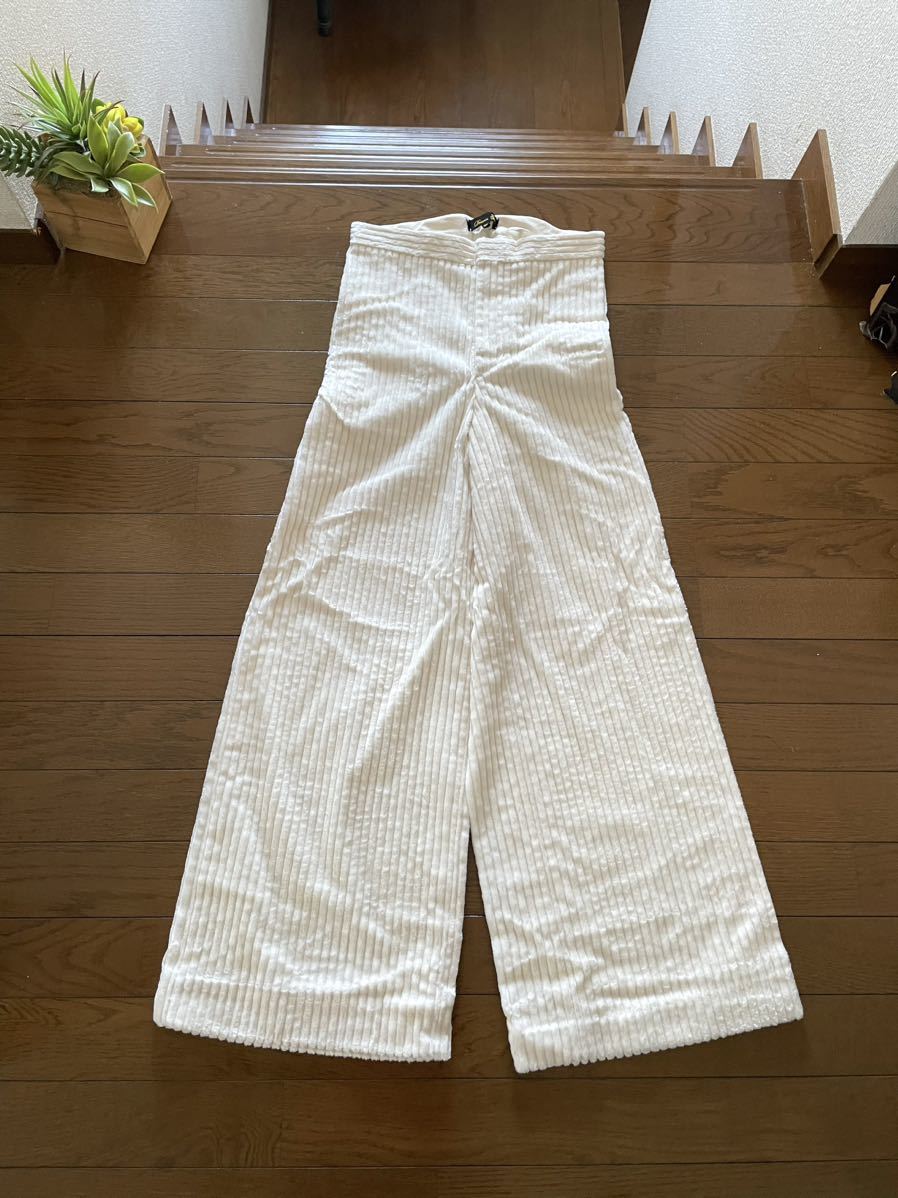 Drawer ドゥロワー 太畝コーデュロイワイドパンツ 34 ニット