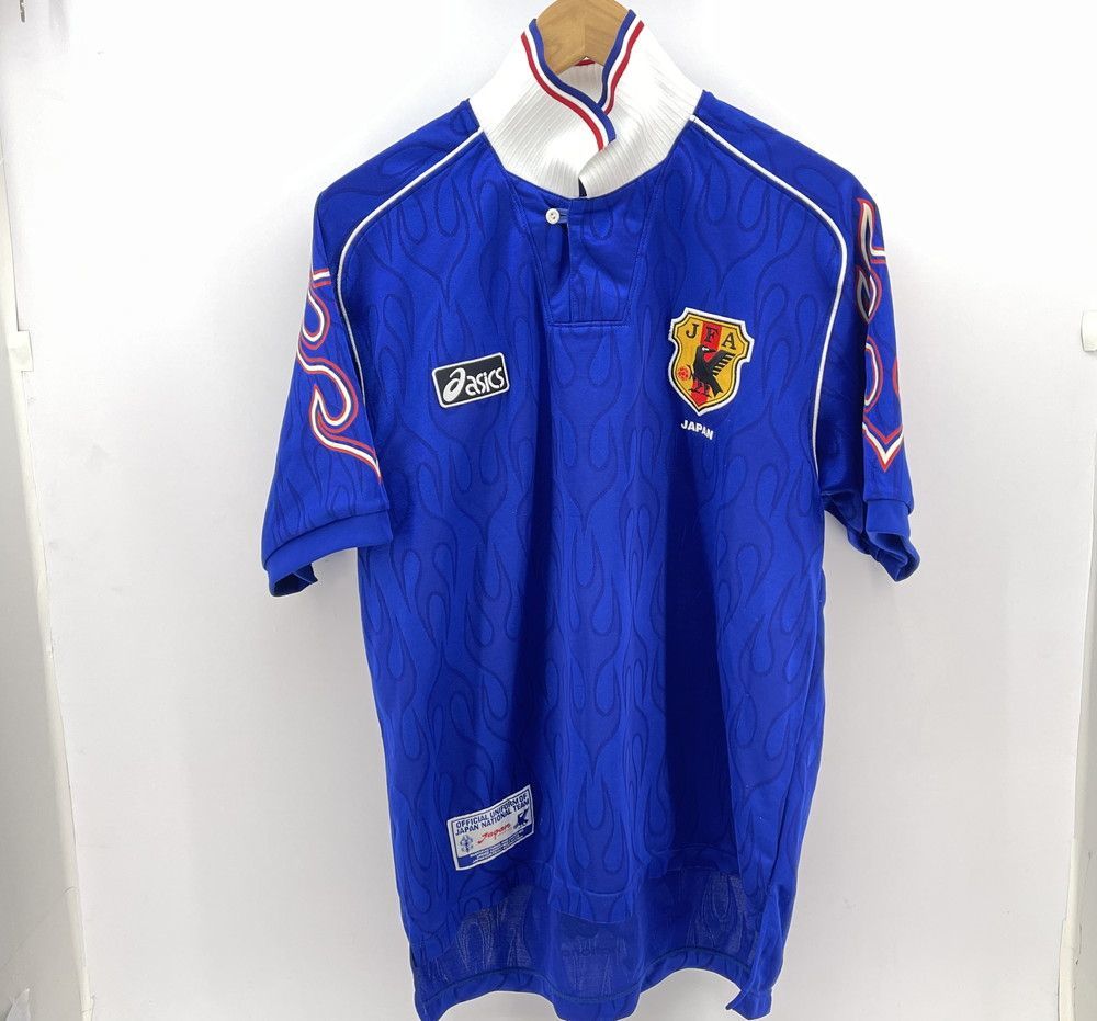 asics アシックス 1998年 日本代表 サッカー ユニフォーム 炎モデル
