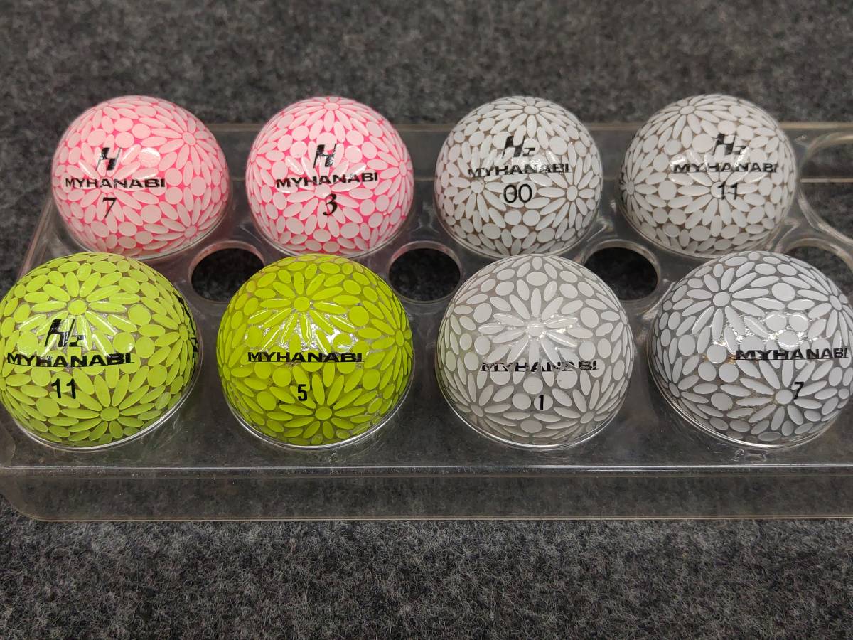 ☆美品☆MY HANABI マイハナビボール 種類混合 24球セット ゴルフボール