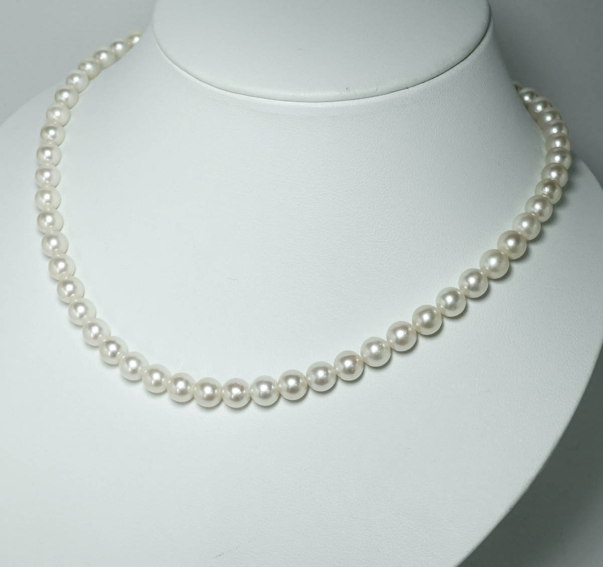 豊富な，定番人気】 注目！HA○天然アコヤパール 照り最高 6.9mm 42cm SV