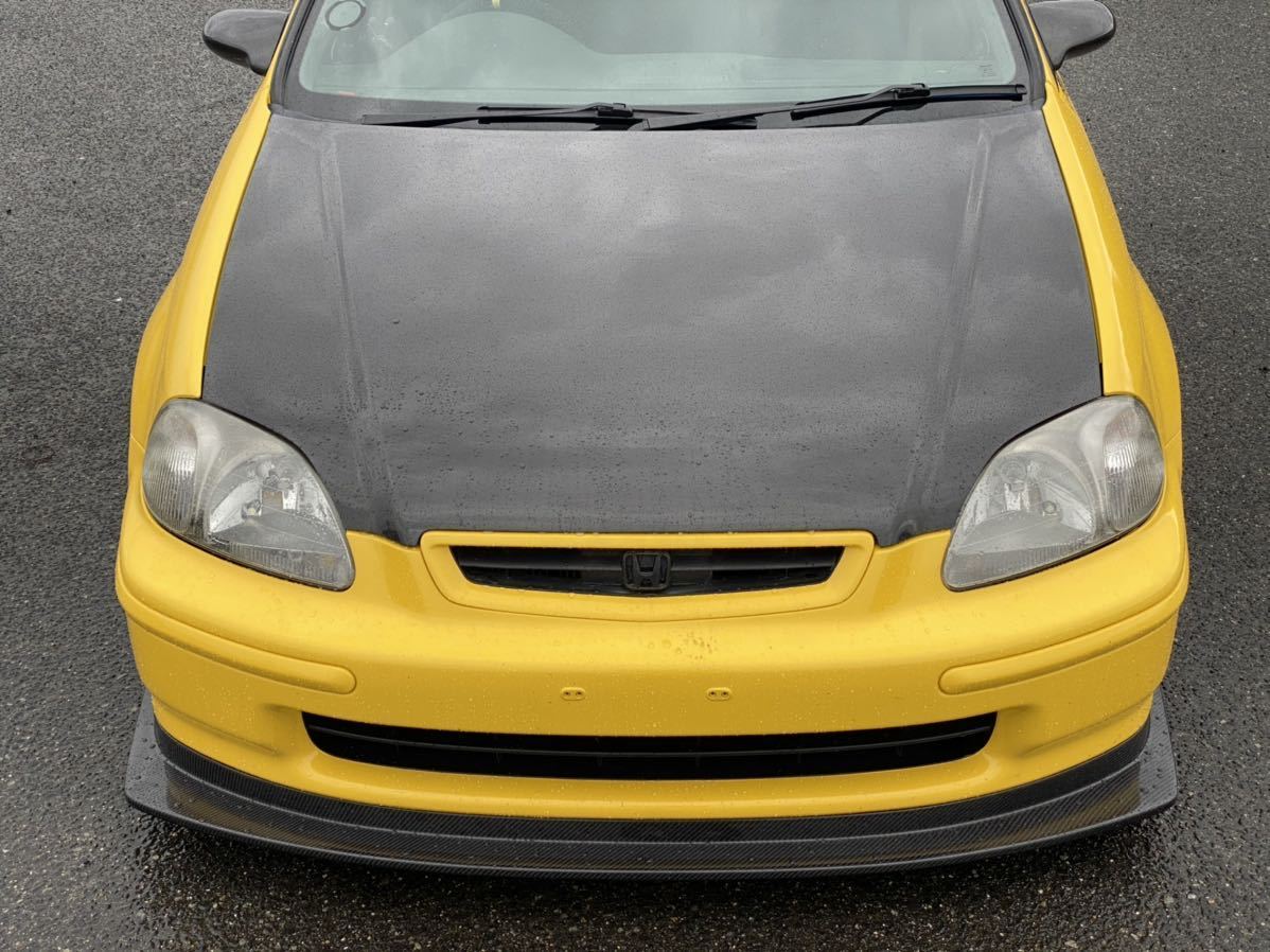 MozDesign EK 96civic FRP FrontLip シビック前期用　FRPリップスポイラー　MOZCRAFT made in japan