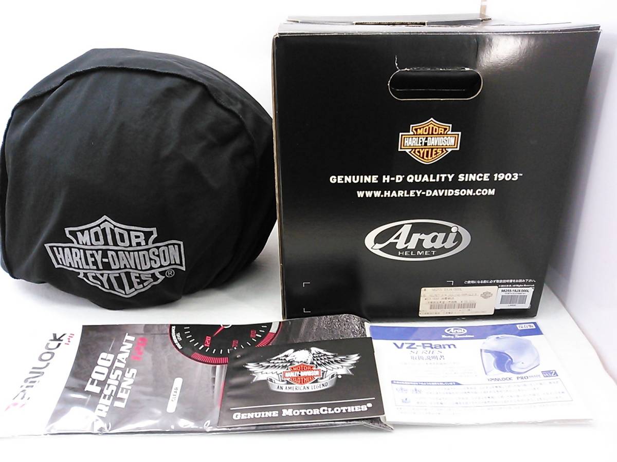 程度上 2018年製 Arai アライ VZ-RAM FXRG HARLEY-DAVIDSON ハーレー L