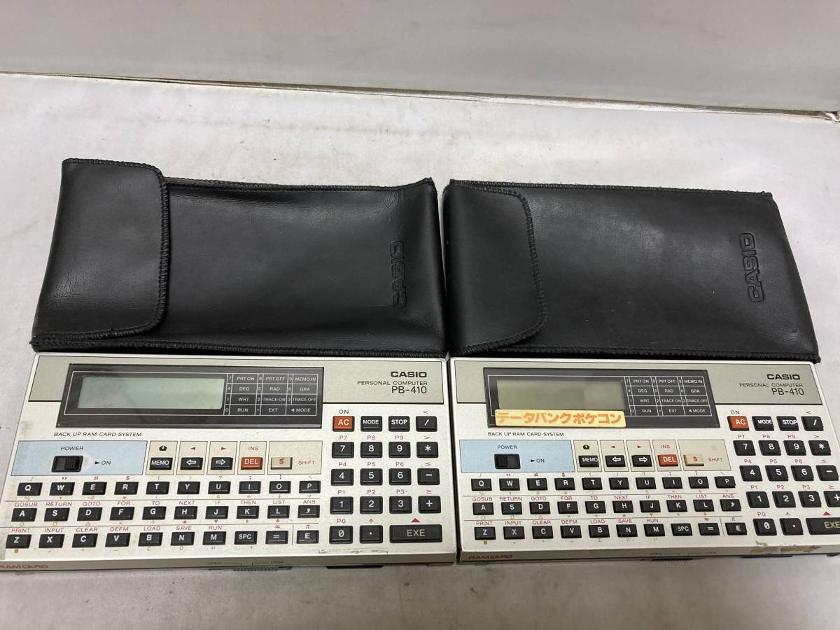 CASIO カシオ データーバンク/ポケコン PB-110/PB-410/PF-3000 