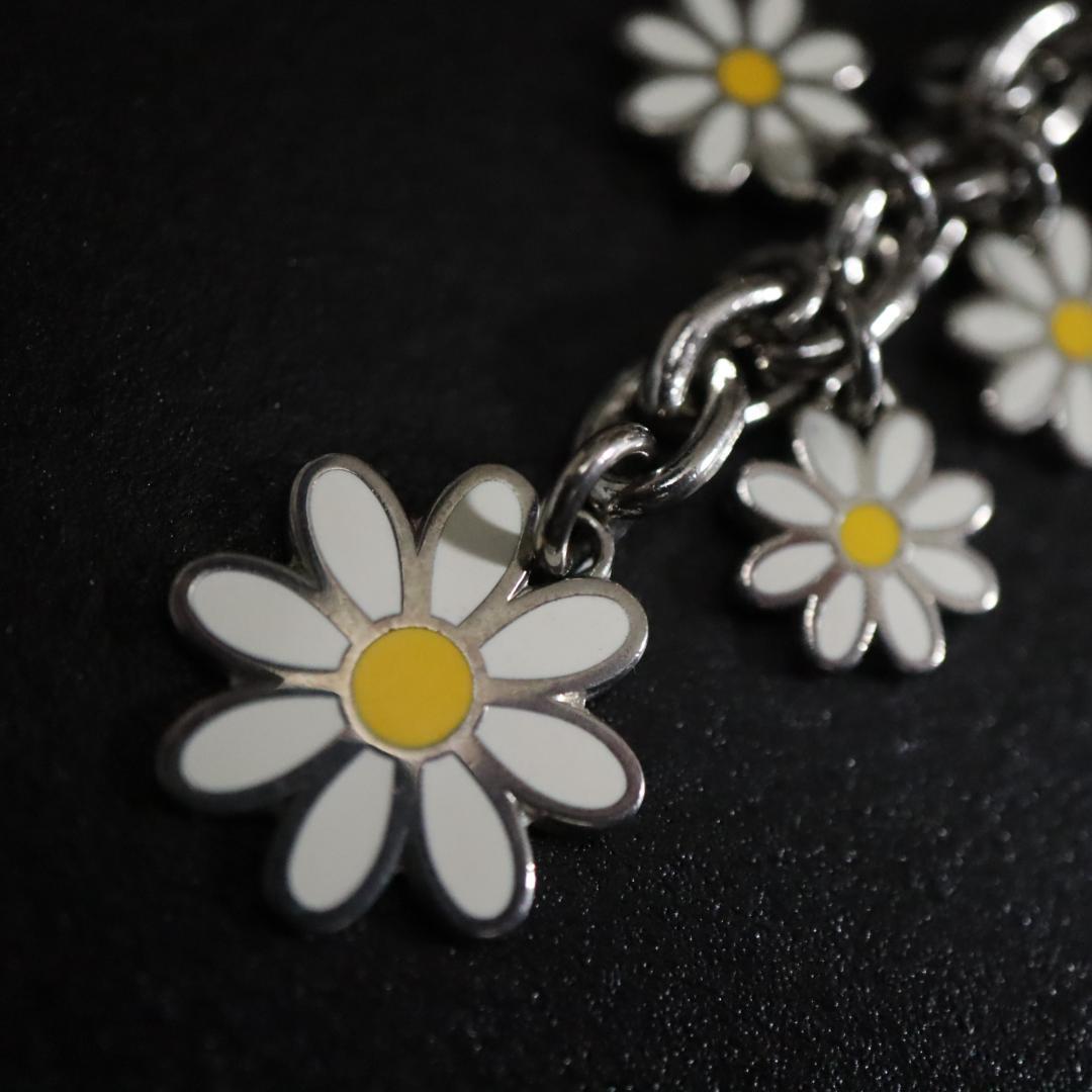 訳あり コーチ 写真入れキーホルダー 花モチーフキーホルダーセット