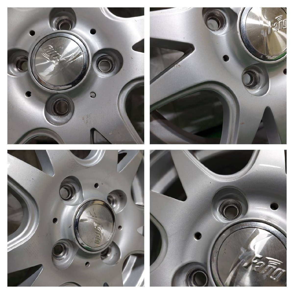02335】 日産モコ MG22S FANG 13インチアルミホイール ピレリ 