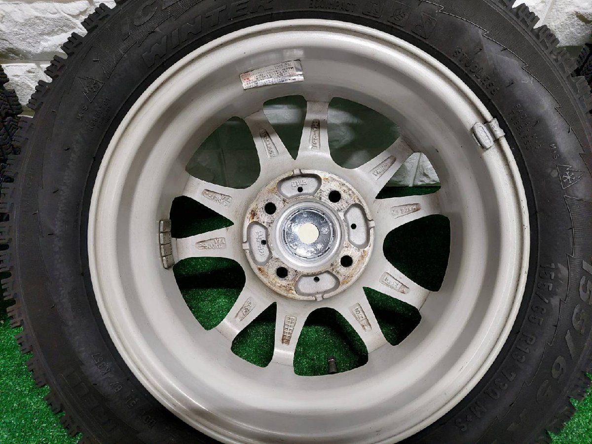 02335】 日産モコ MG22S FANG 13インチアルミホイール ピレリ 