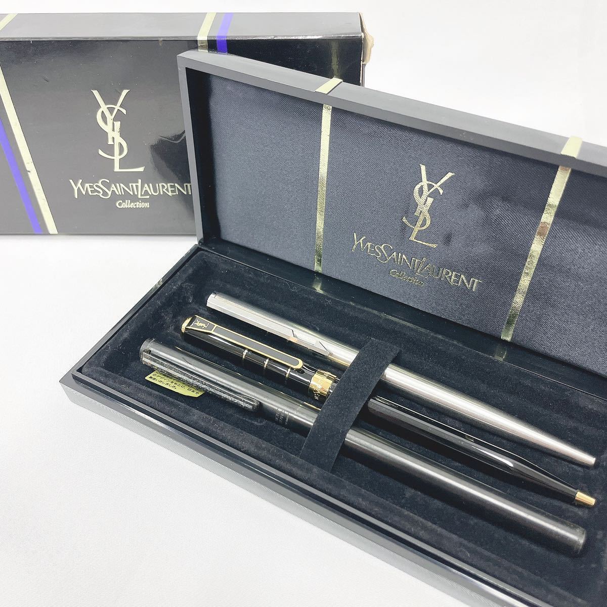 ボールペン 3本セット MONTBLANC モンブラン/YVESSAINTLAURENT イヴ 