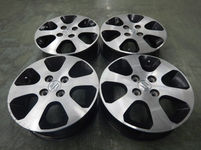 SUZUKI スズキ WAGON R ワゴンR 純正14インチアルミホイール ４本セット 4.5J +50 4-100 MRワゴン エブリィワゴン パレット ラパン