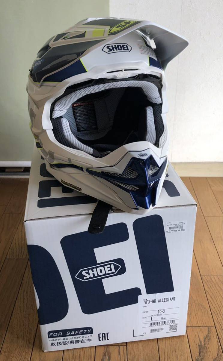 VFX-WR L ホワイト VFX-WR ALLEGIANT TC-3 BLUE／WHITE］ヘルメット