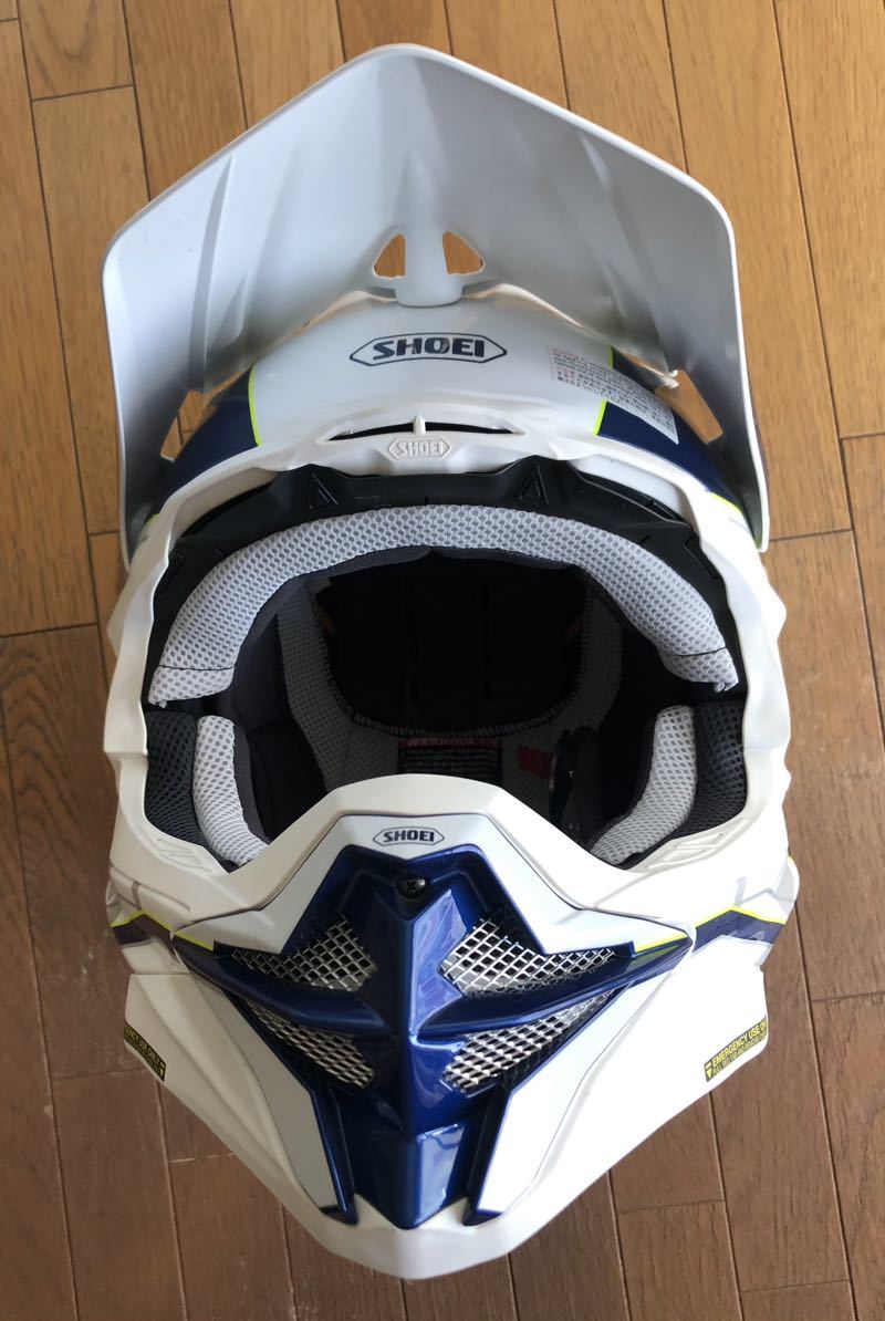 VFX-WR ALLEGIANT TC-3 BLUE／WHITE］ヘルメットSHOEI Lサイズ(Lサイズ