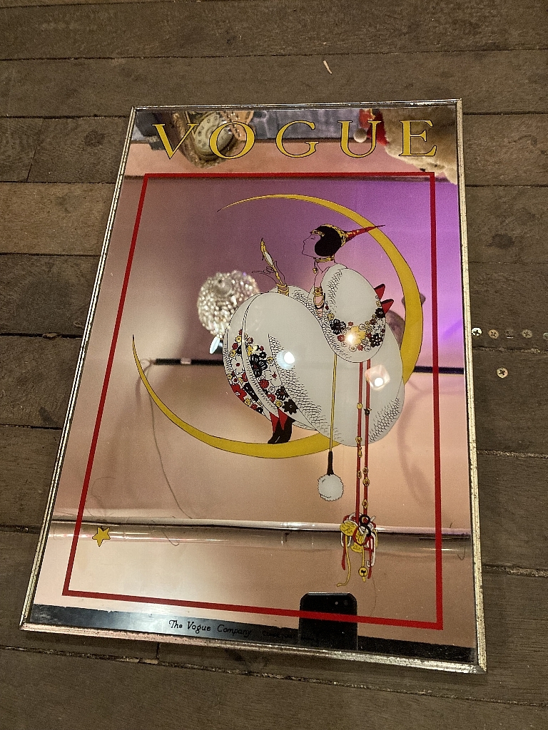 1980年代 ビンテージ パブミラー VOGUE アールデコ ヴォーグ 即決あり