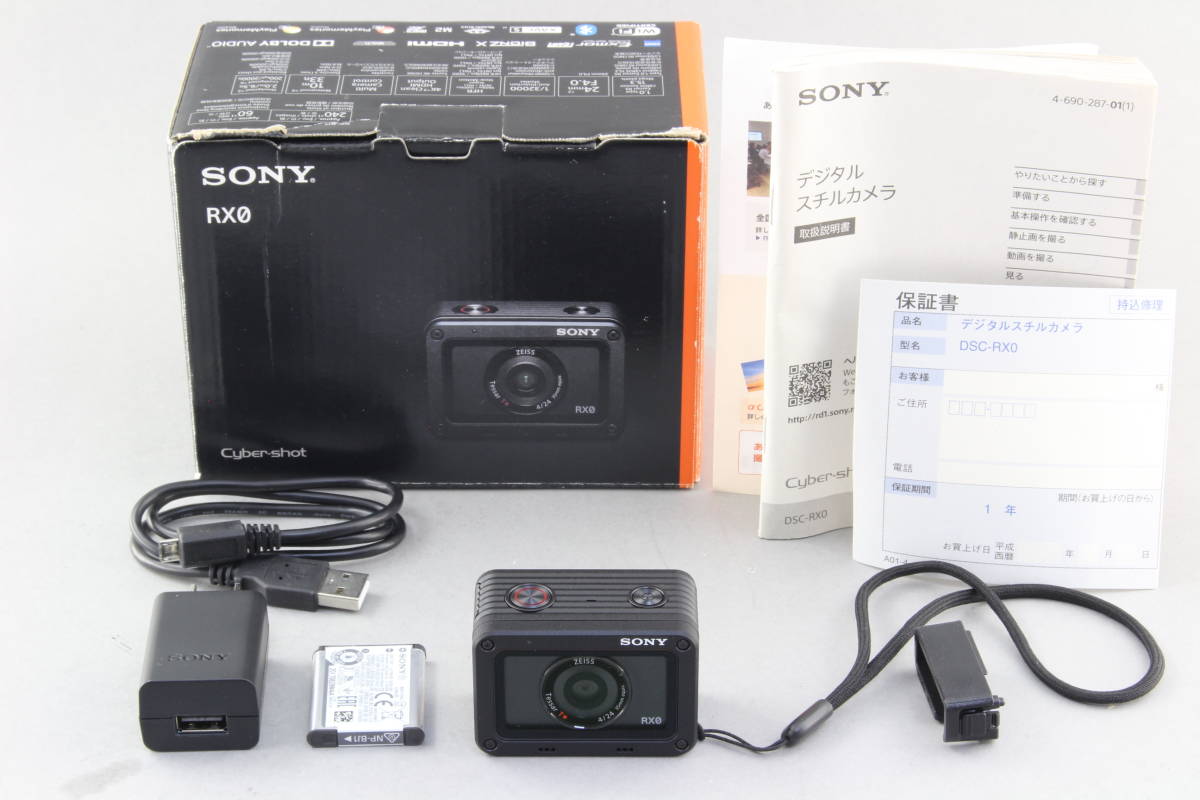 AA (新品級) SONY ソニー Cyber-Shot RX0 元箱 初期不良返品無料 領収書発行可能