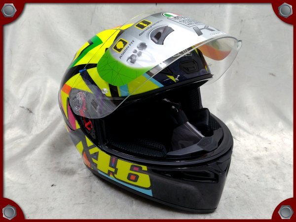 ○未使用品○agv K1 014-SOLELUNA 2017 (バレンティーノ・ロッシ