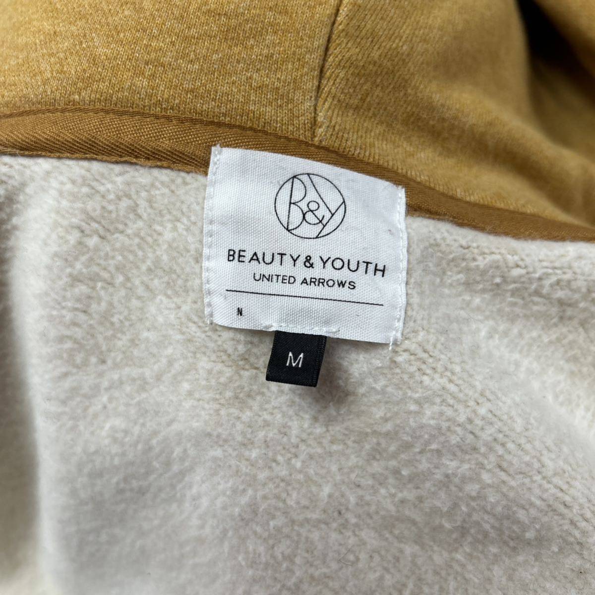BEAUTY &YOUTH ビューティ＆ユース　パーカー　ジャケット　裏起毛　M BEAUTY&amp;YOUTH UNITED パーカー 「BECK for ARROWS｜ビューティーアンドユース