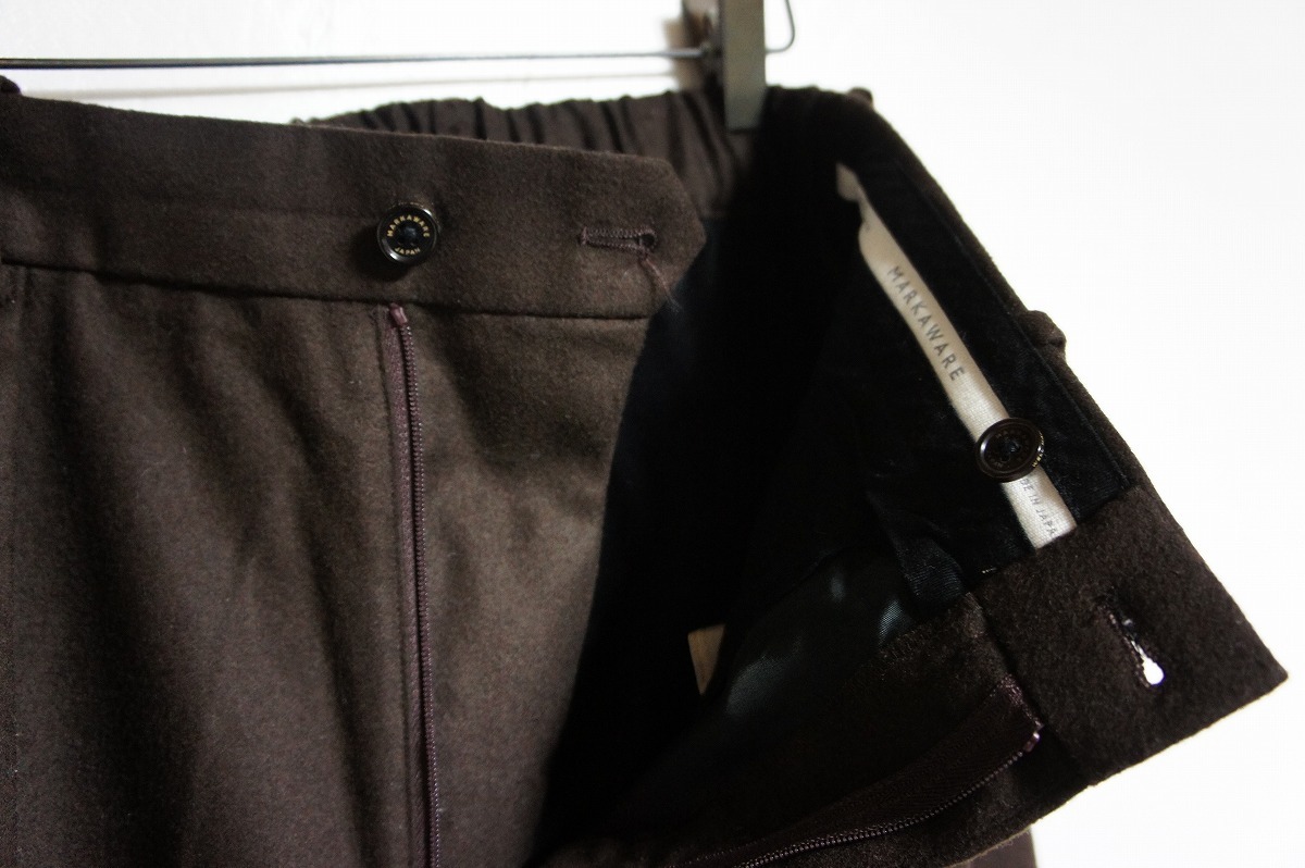 markaware 20AW新作 pleat front pegtop FRONT PLEATS PEGTOP