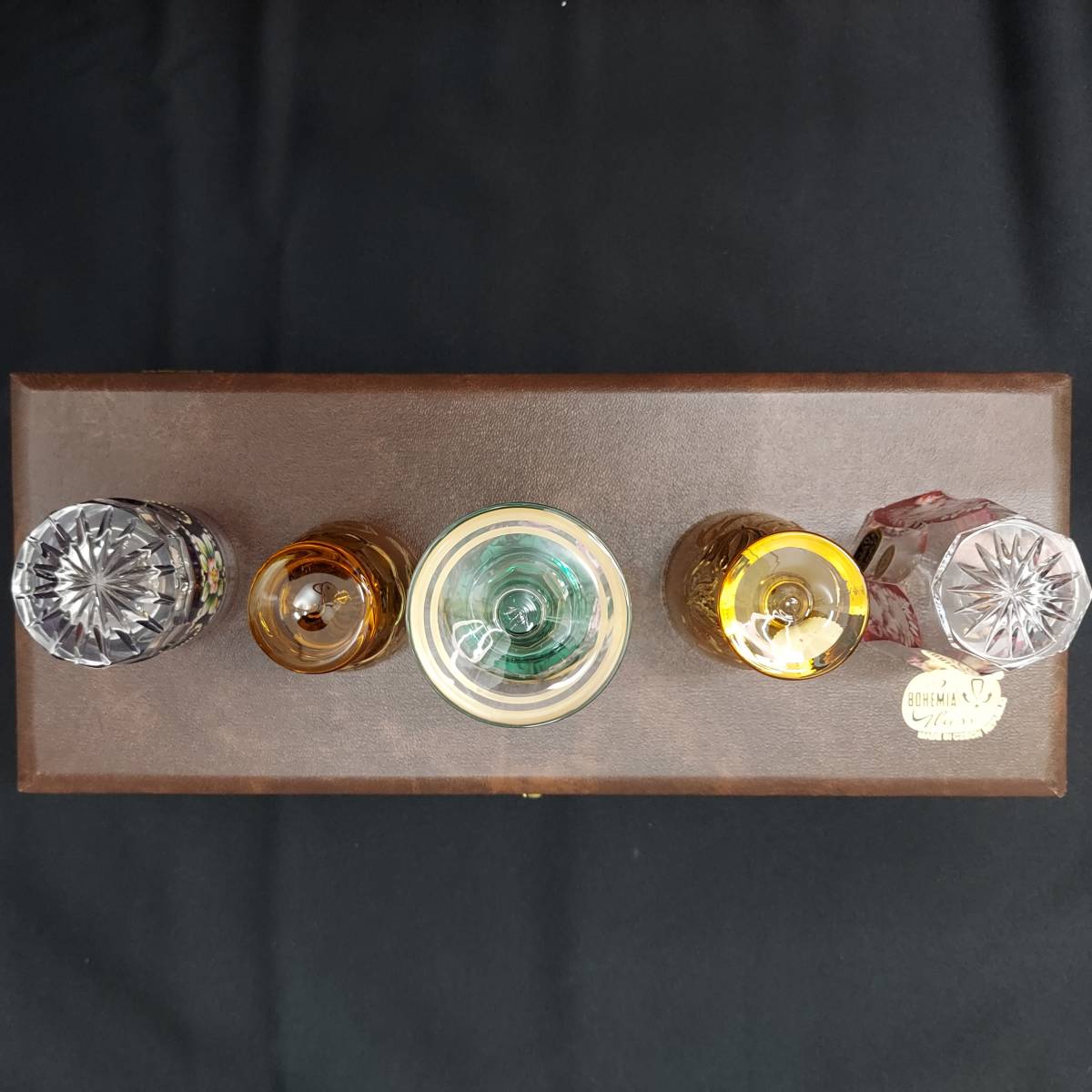 ☆1000円スタート BOHEMIA GLASS LASKA/ボヘミアガラス ミニグラス 5客