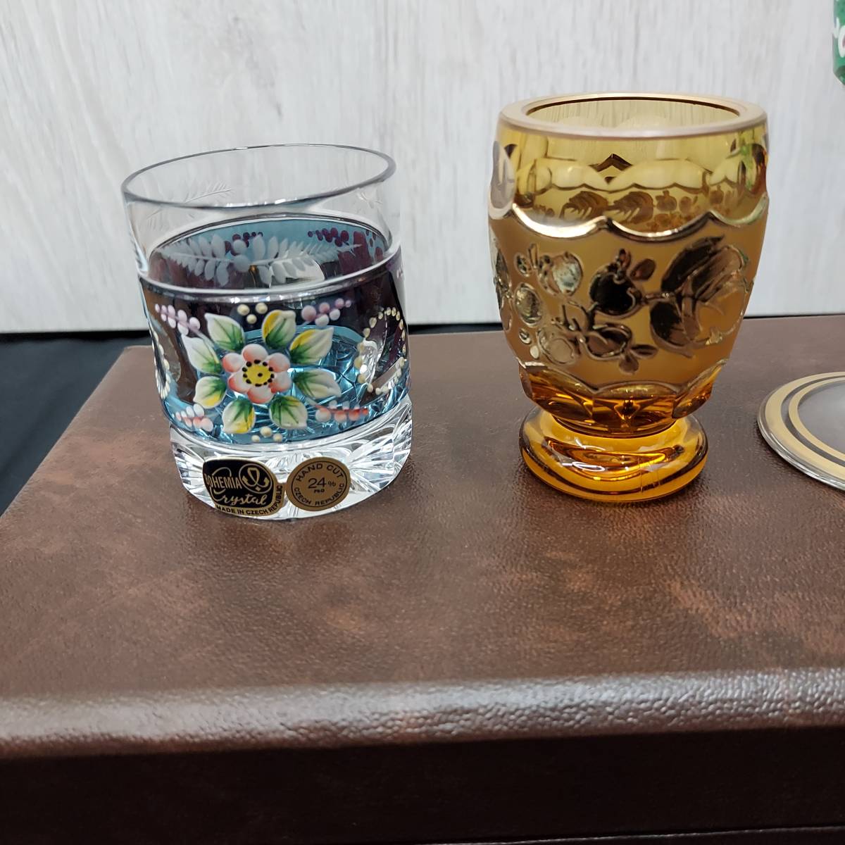 ☆1000円スタート BOHEMIA GLASS LASKA/ボヘミアガラス ミニグラス 5客