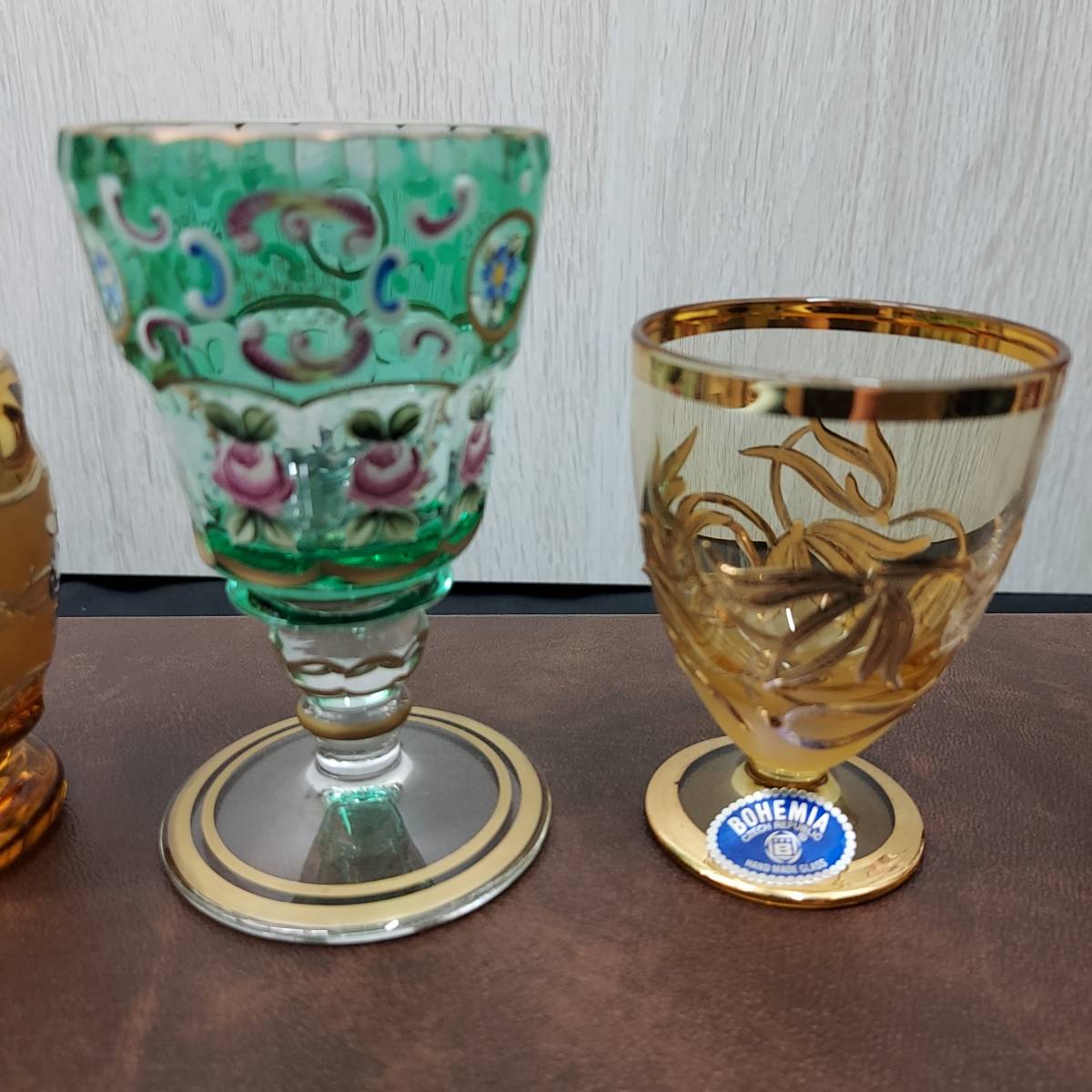 ☆1000円スタート BOHEMIA GLASS LASKA/ボヘミアガラス ミニグラス 5客