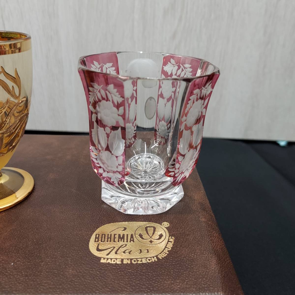 ☆1000円スタート BOHEMIA GLASS LASKA/ボヘミアガラス ミニグラス 5客