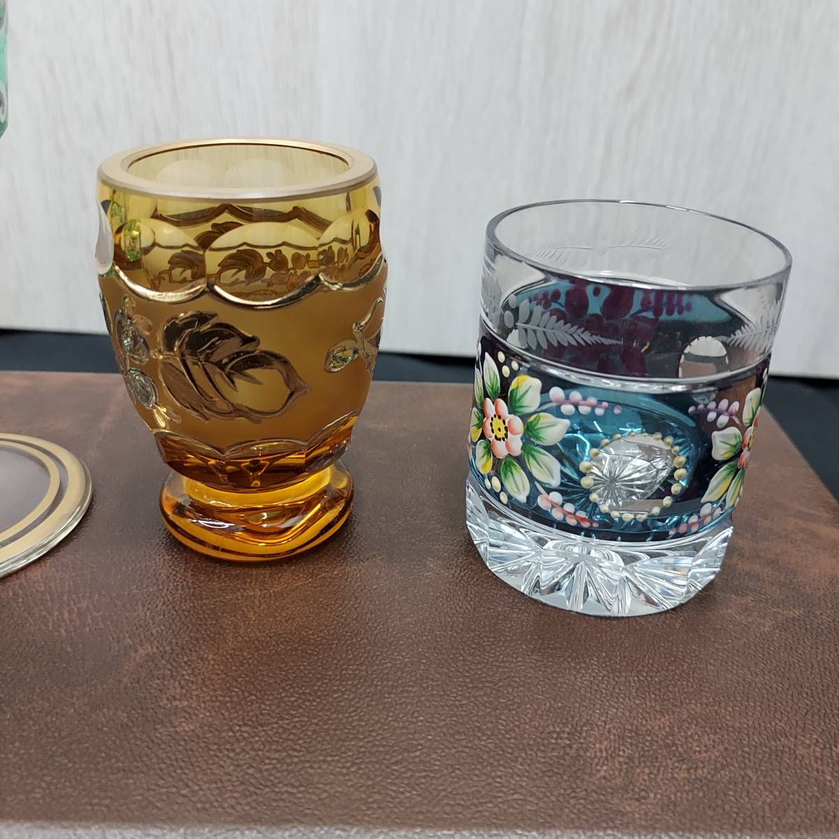 ☆1000円スタート BOHEMIA GLASS LASKA/ボヘミアガラス ミニグラス 5客