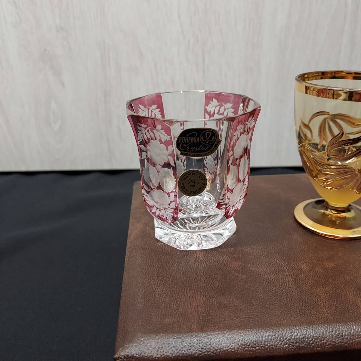 ☆1000円スタート BOHEMIA GLASS LASKA/ボヘミアガラス ミニグラス 5客